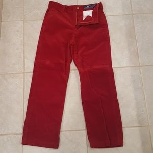 Vineyard Vines Red corduroy pants boys size 12